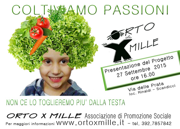 Presentazione del Progetto OrtoxMille a Scandicci!