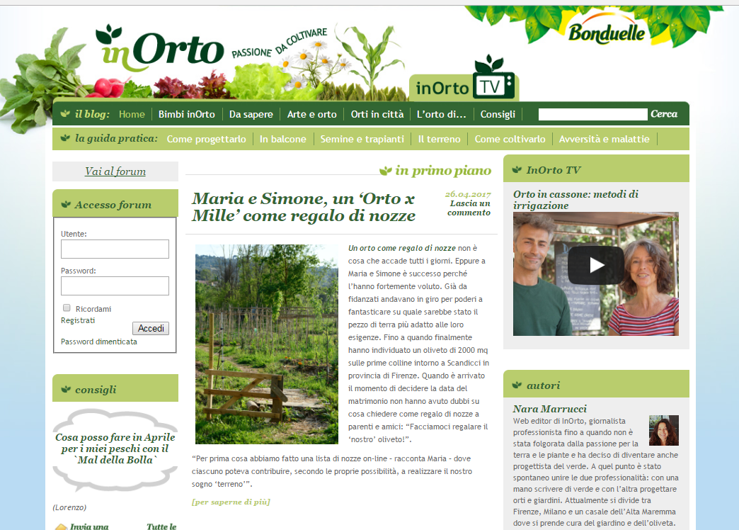 Foto da InOrto.tv