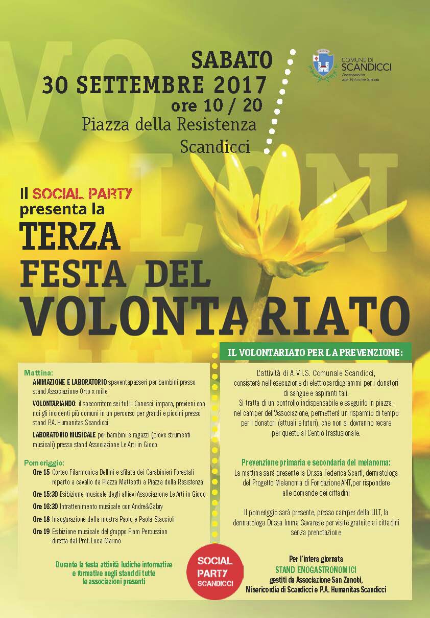 Terza festa del Volontariato Scandicci